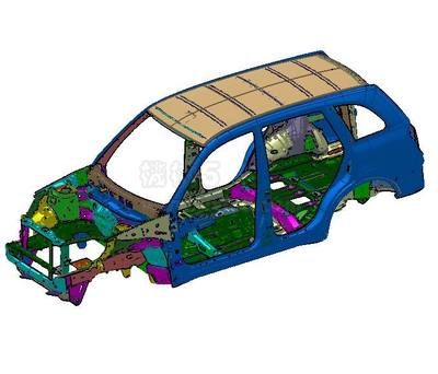 SUV车身总成结构